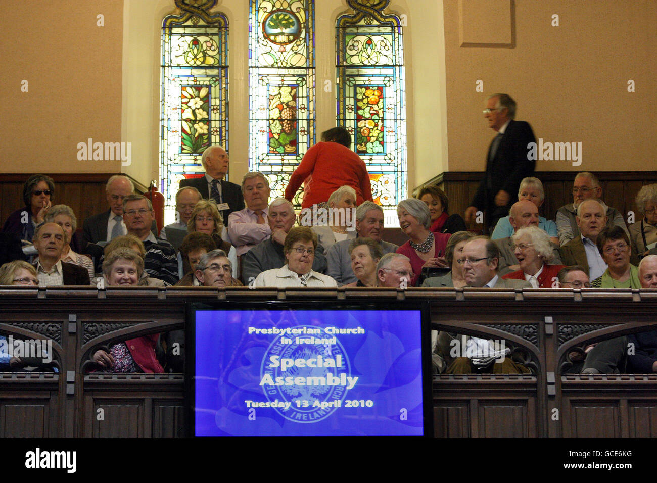 Presbyterian members at Church house in Belfast. The Presbyterian