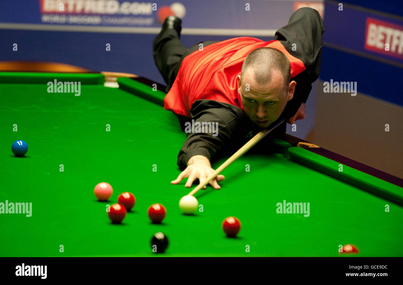 Mark Williams In Action Against Marcus Campbell During The