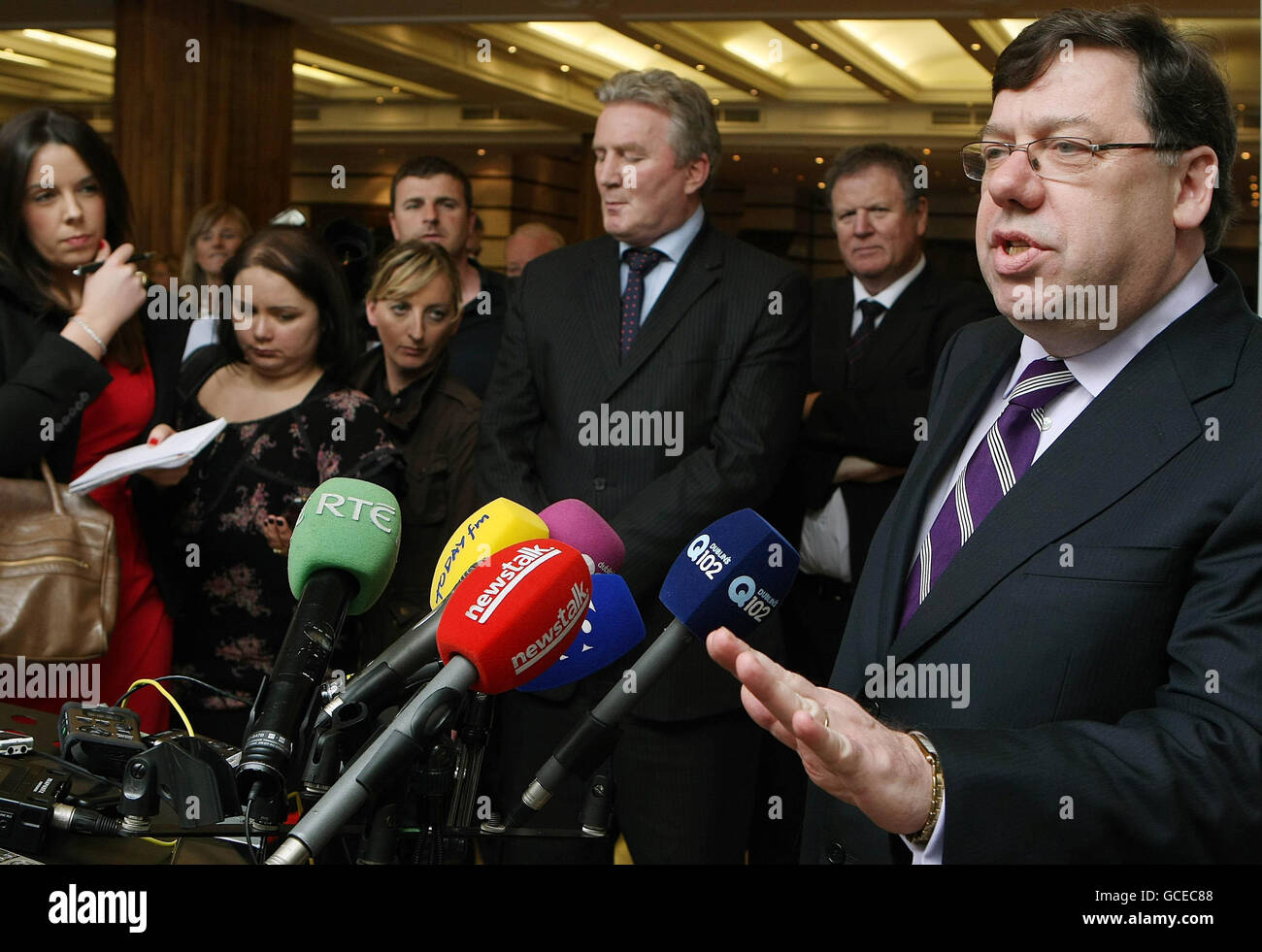 Taoiseach Brian Cowen TD speaking at the Microsoft Ireland celebration