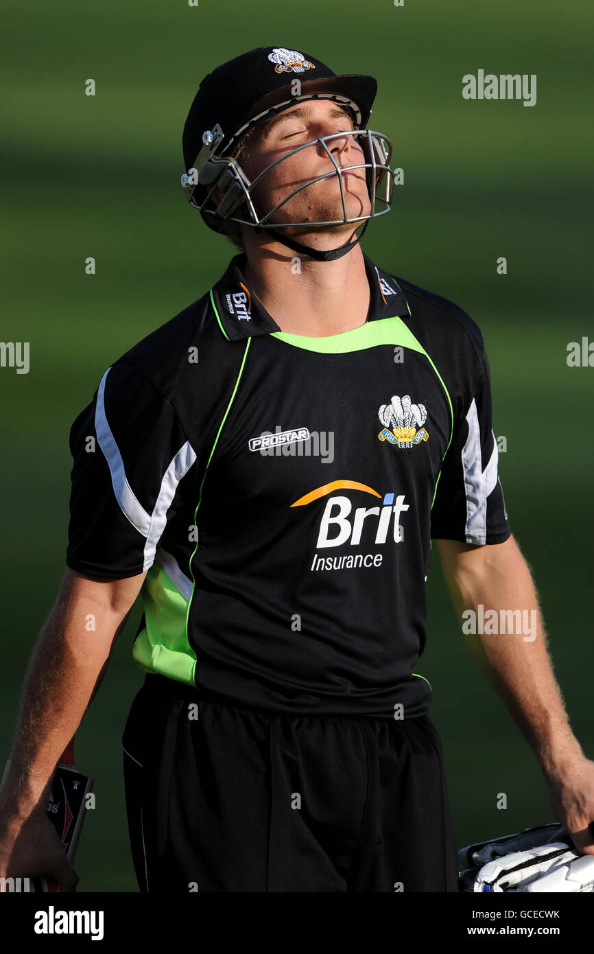 Surrey captain Rory Hamilton-Brown dejected after being caught on 92 Stock Photo