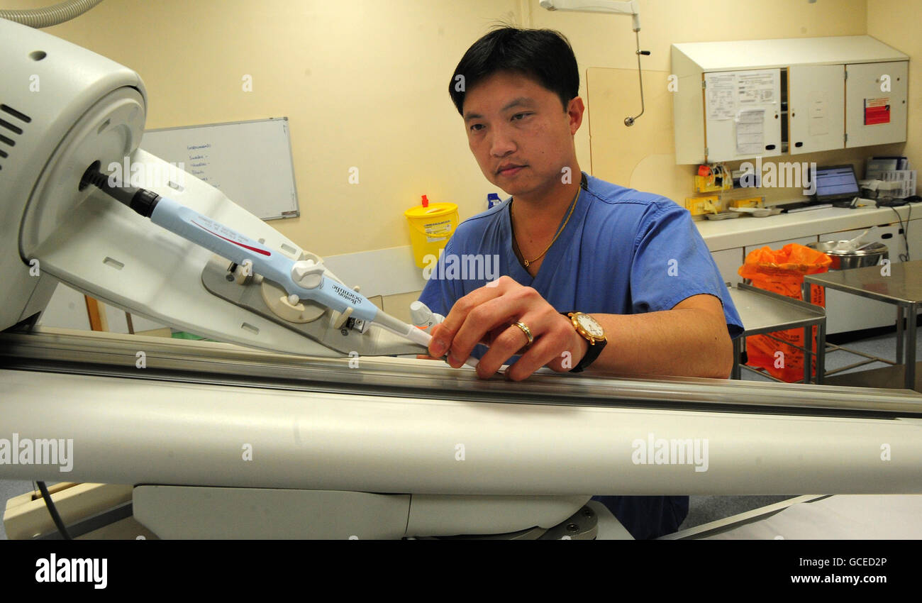 Robot arm used in heart surgery Stock Photo Alamy