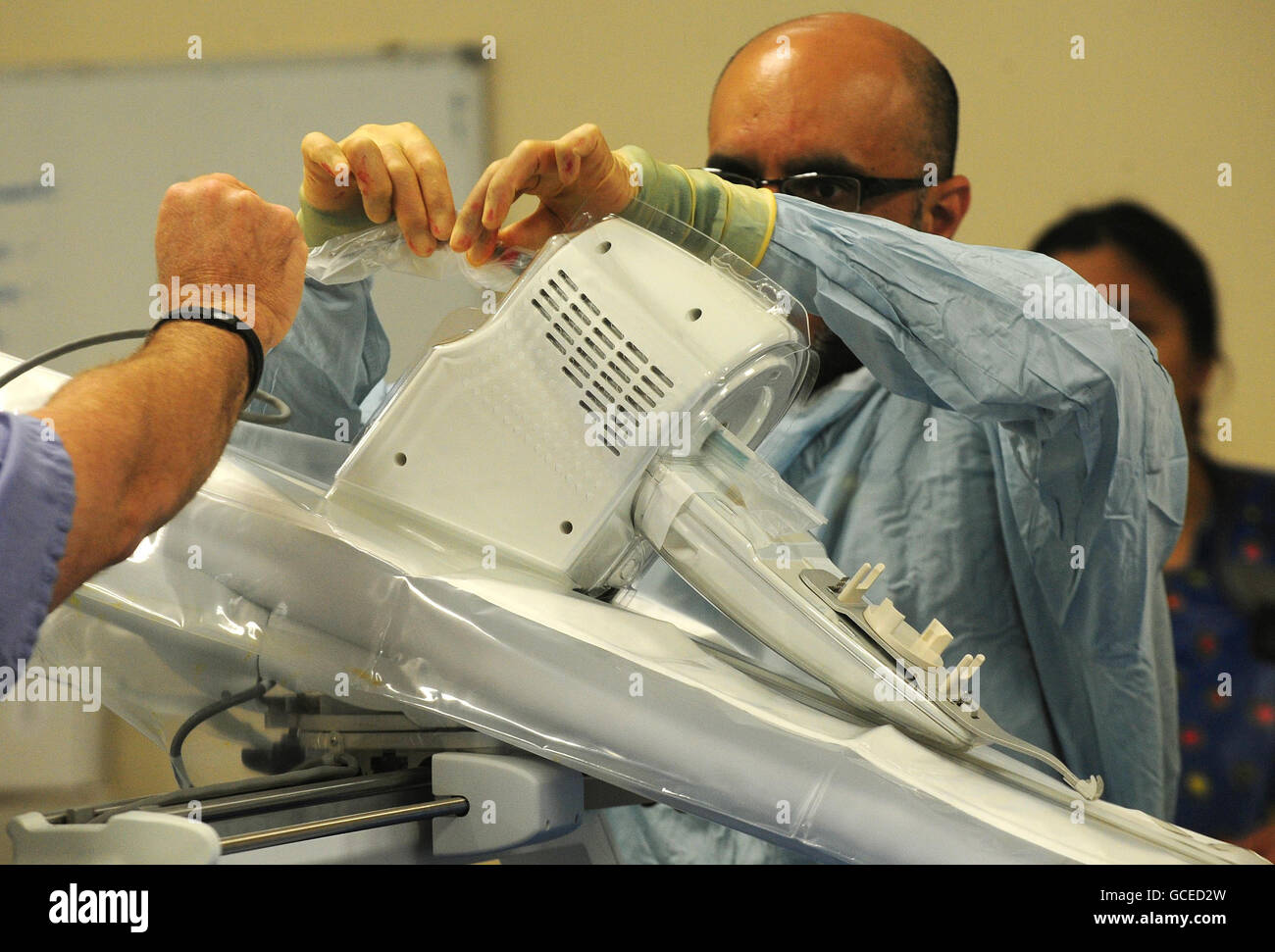 Robot arm used in heart surgery Stock Photo Alamy