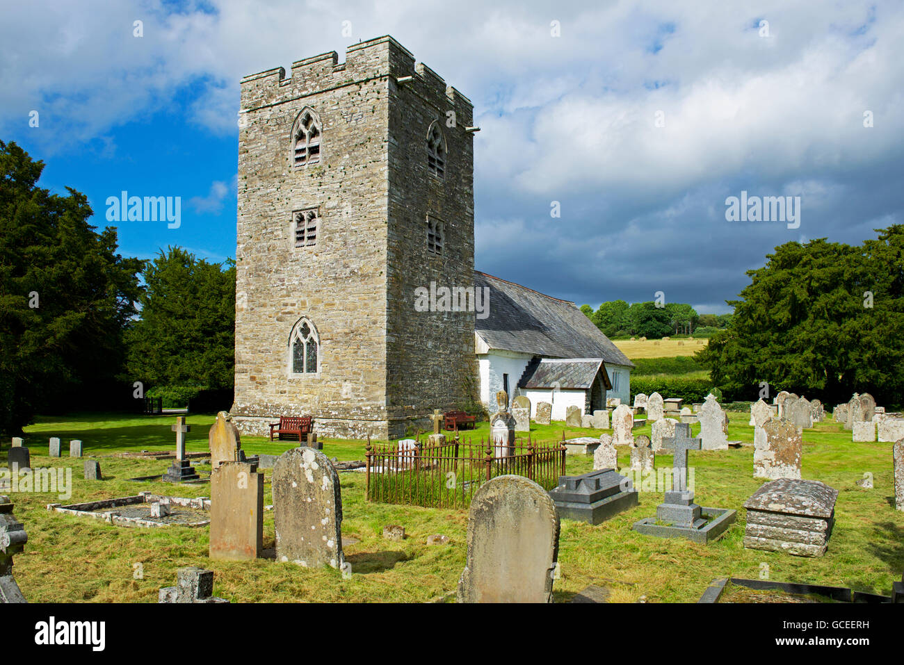St Cewydd's Church, Disserth, near Llandrindod Wells, Powys, Wales UK Stock Photo