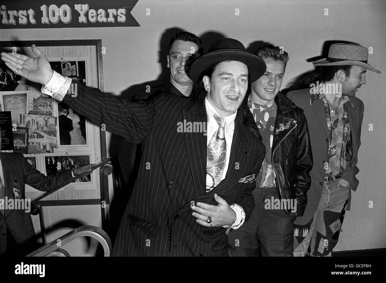 Film - U2 Rattle and Hum Premiere - Empire, Leicester Square Stock Photo