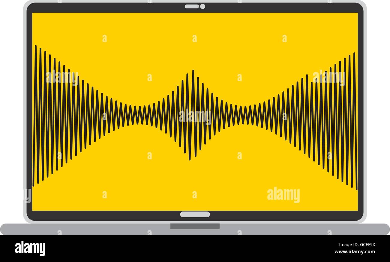Sound Waves Computer Screen High Resolution Stock Photography and ...