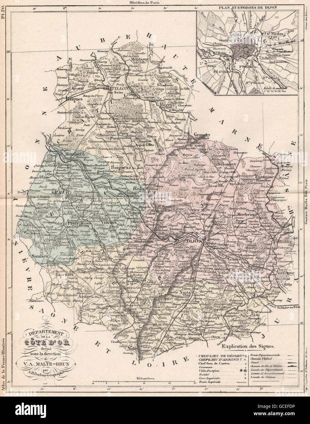 Departement Cote D Or Carte