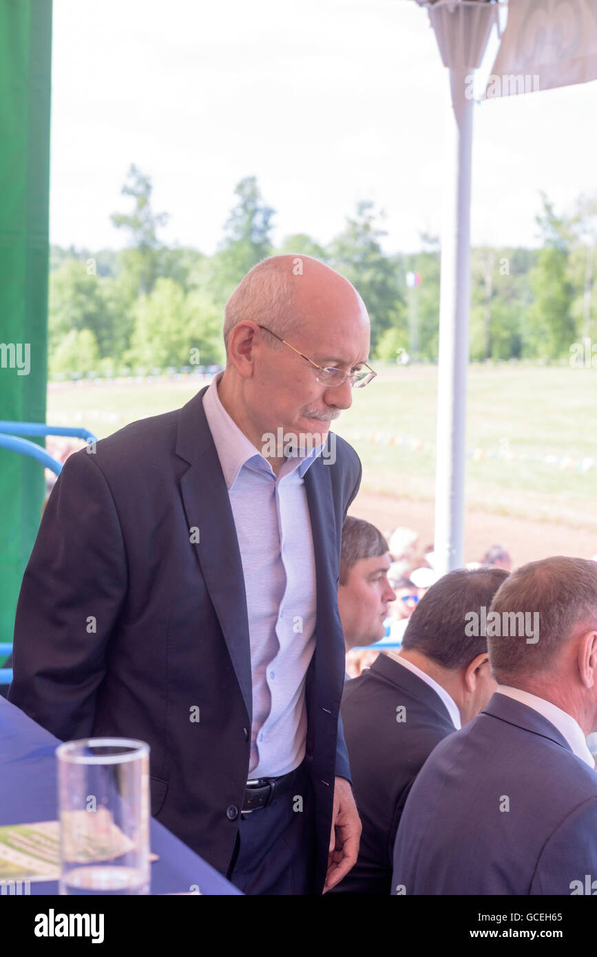 President of the Republic of Bashkortostan at the Sabantuy celebration in Russia in 2016 Stock Photo