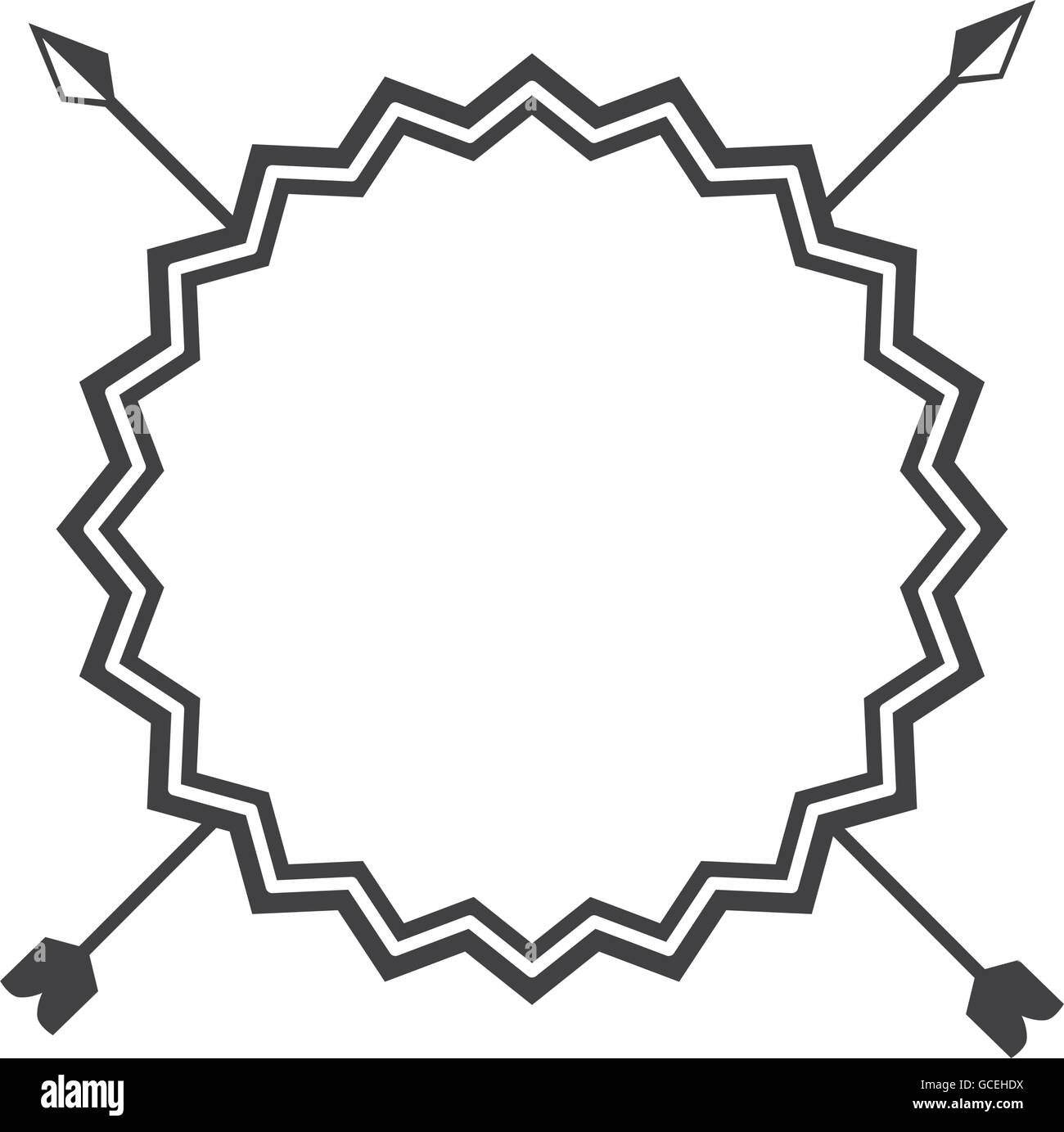 frame with arrows isolated icon design Stock Vector Image & Art - Alamy