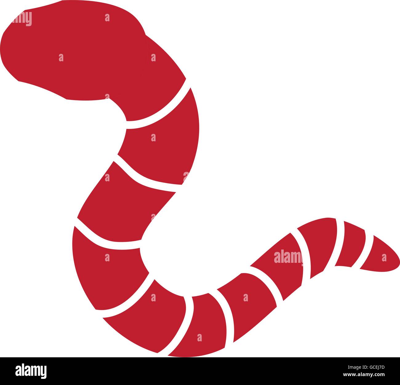 Worm icon. Insect design. Vector graphic Stock Vector