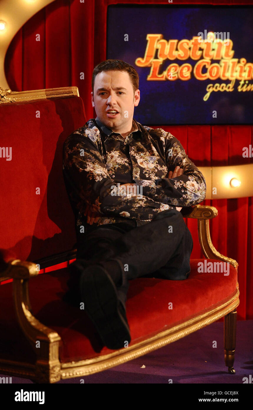 Comedian Jason Manford on the television show, Justin Lee Collins Good Times, filmed at the Rivoli Ballroom in London. The episode will be transmitted at 2200 on Channel 5, on Monday 19th April, 2010. Stock Photo