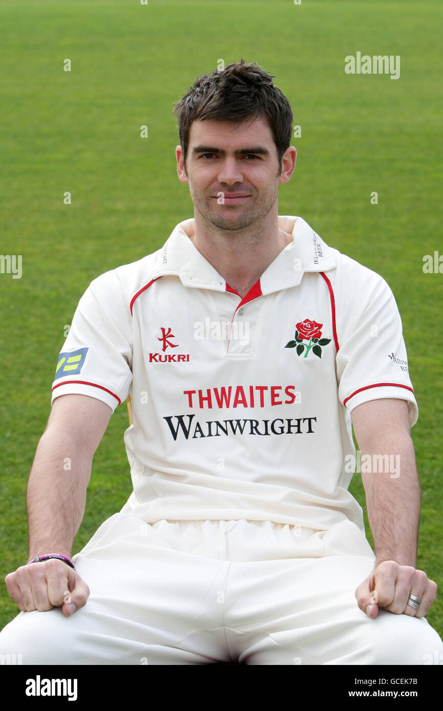 Cricket Lancashire County Cricket Club Press Day Old Trafford Stock