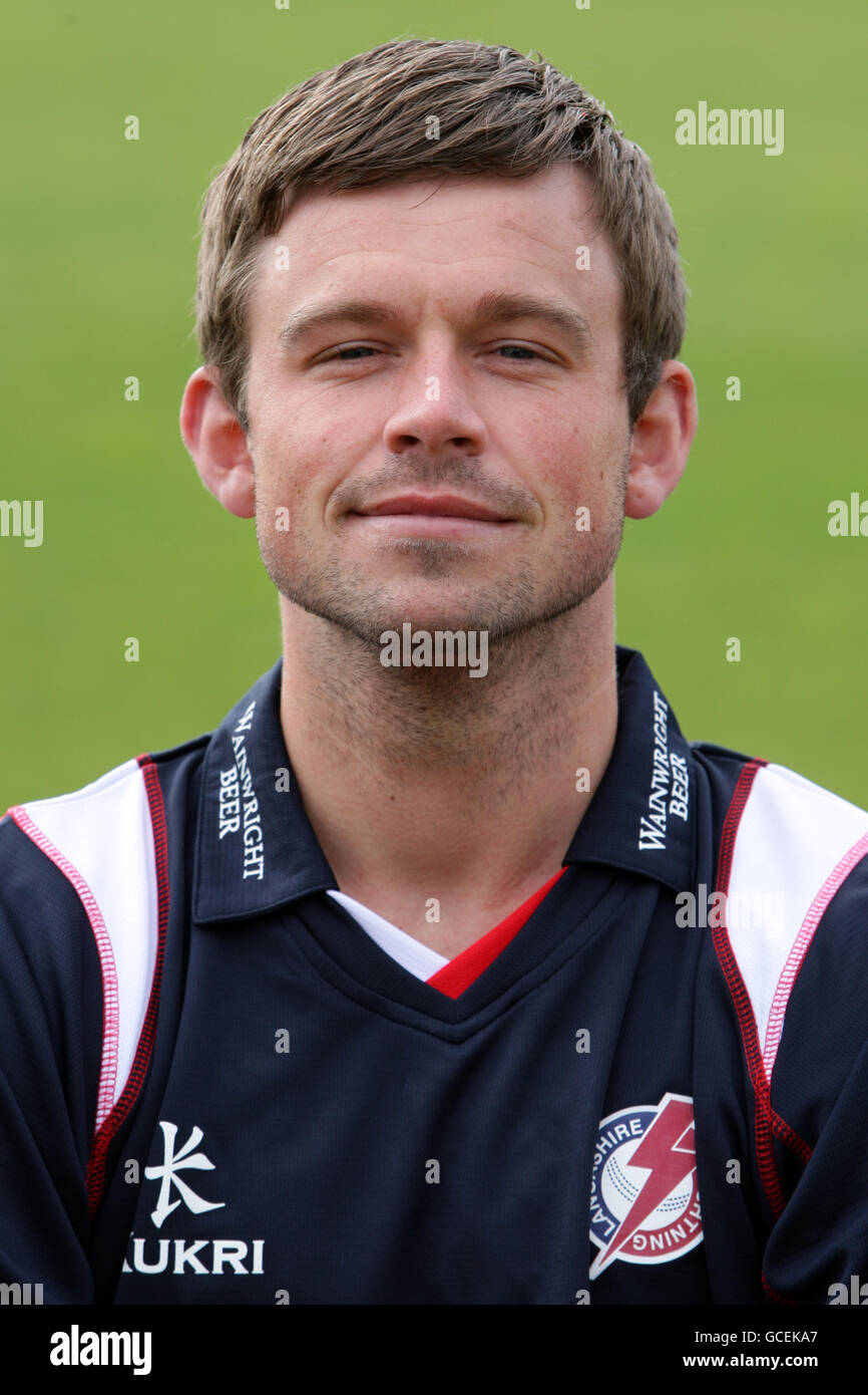 Cricket Lancashire County Cricket Club Press Day Old Trafford Stock