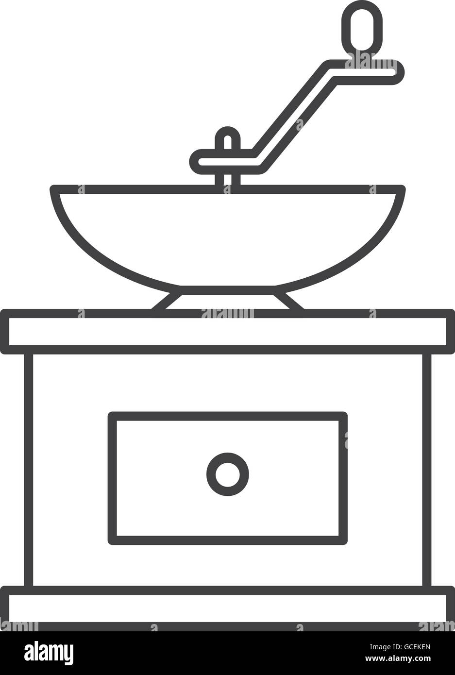 Grind machine coffee icon Stock Vector Image & Art - Alamy