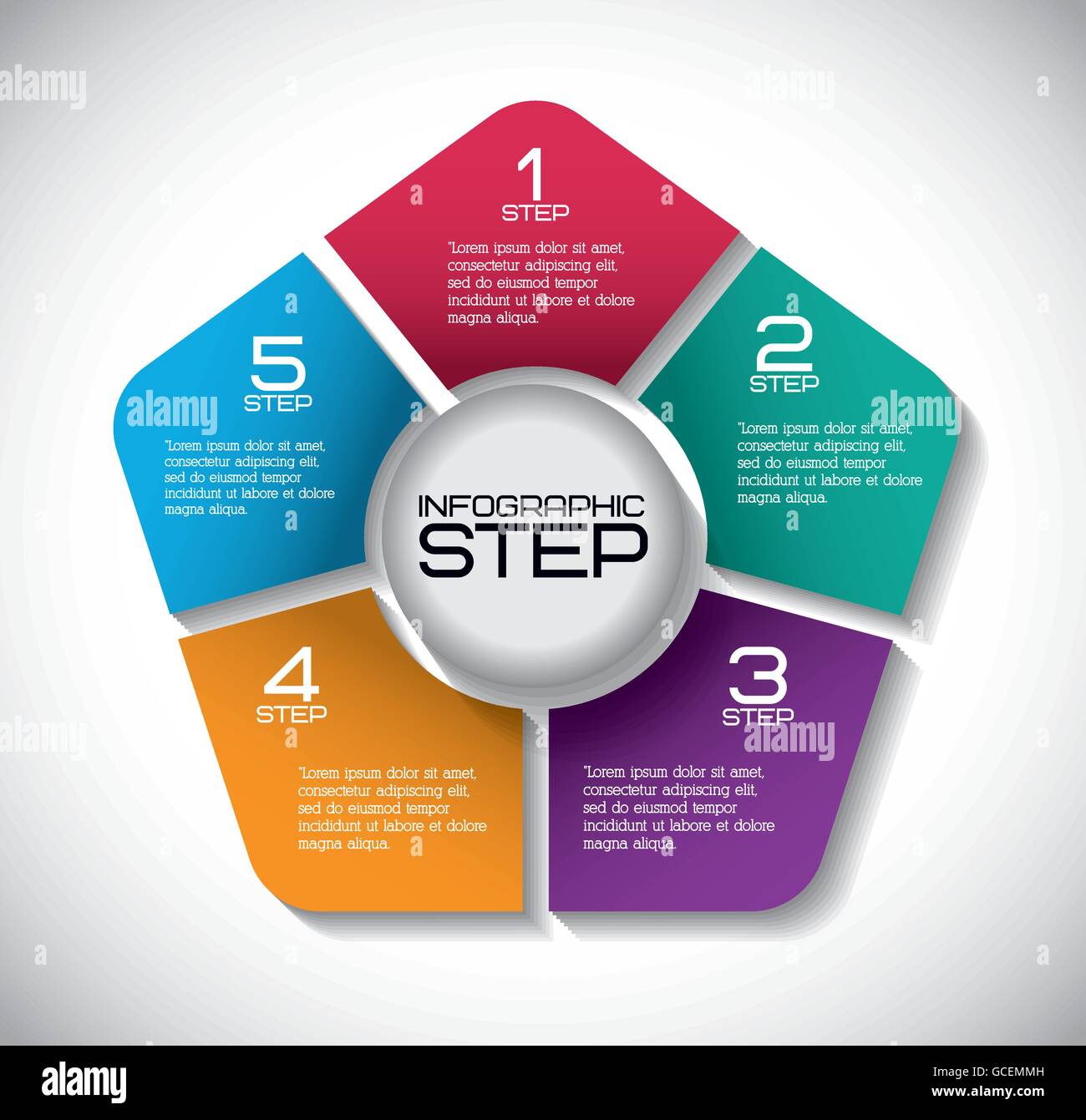 Infographic icon. Steps design. Vector graphic Stock Vector Image & Art ...