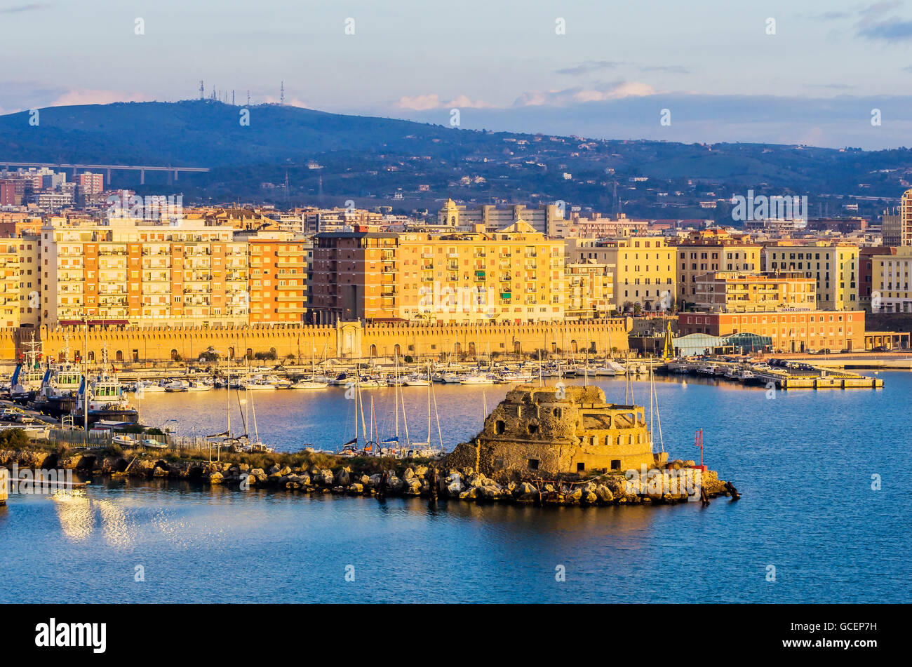 Port Civitavecchia, Metropolitan City of Rome Capital, Lazio, Italy Stock Photo