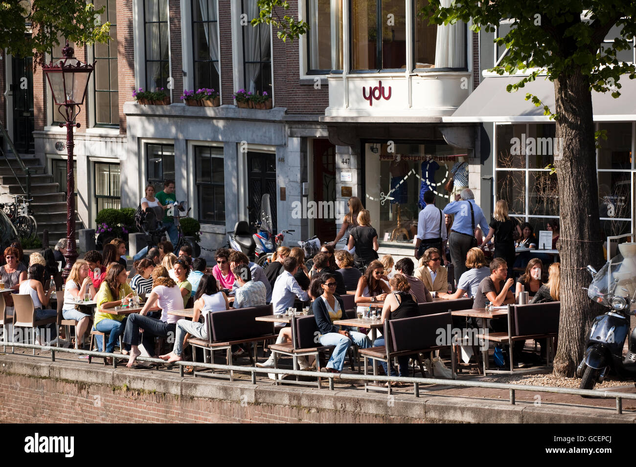 Restaurant on the Prinsengracht, Amsterdam, Holland, Netherlands