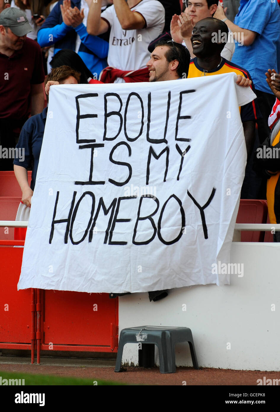 A banner in stands emirates stadium hi-res stock photography and images ...