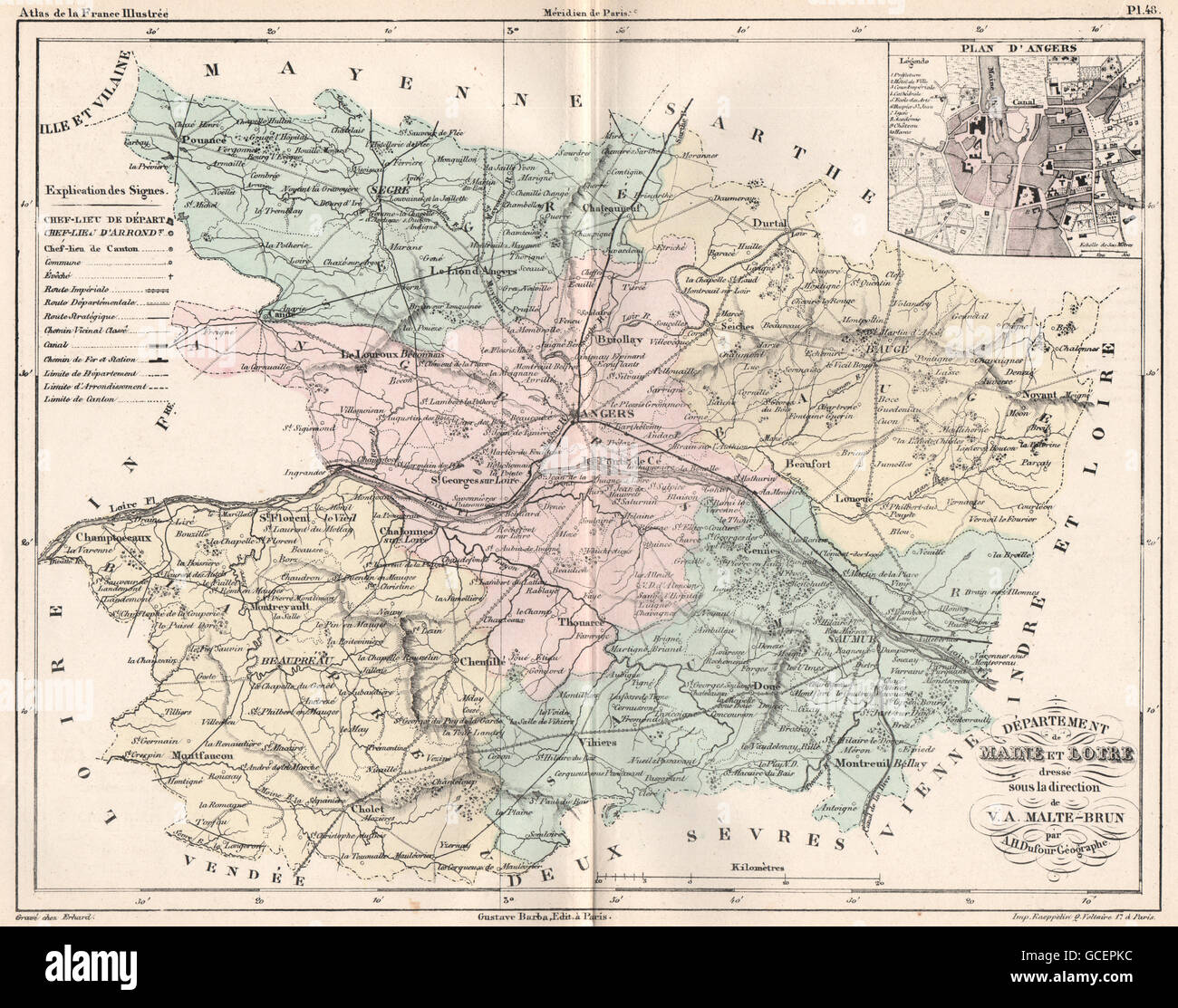Maine Et Loire Carte Du Departement Plan D Angers Malte Brun 1852 Stock Photo Alamy Maine Et Loire Carte Du Departement Plan D Angers Malte Brun 1852 Stock Photo Alamy