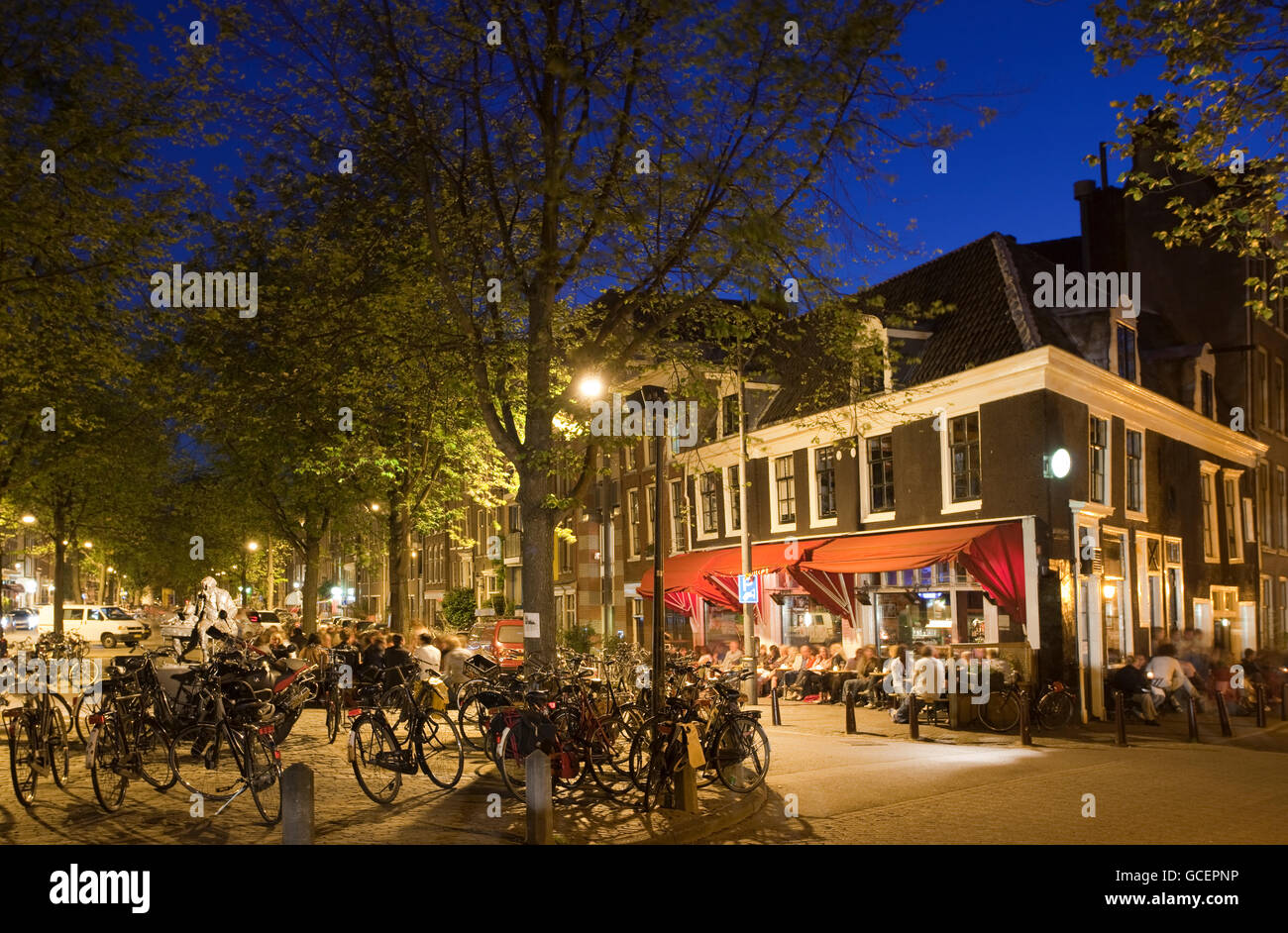 Bruine Café Thijssen restaurant, Lindengracht street, Jordaan district,  Amsterdam, Holland region, Netherlands, Europe Stock Photo - Alamy
