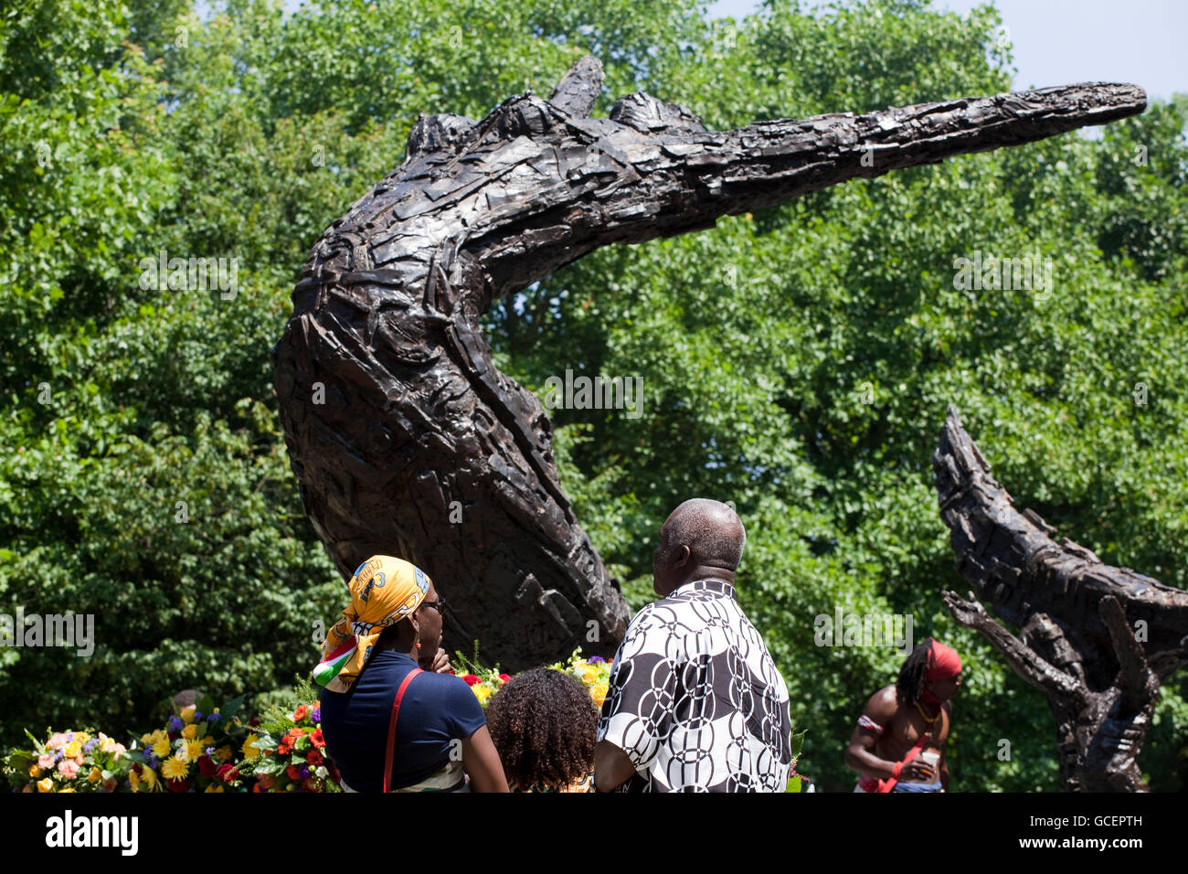 National Slavery Monument in the Oosterpark park, Amsterdam, Holland region, Netherlands, Europe Stock Photo