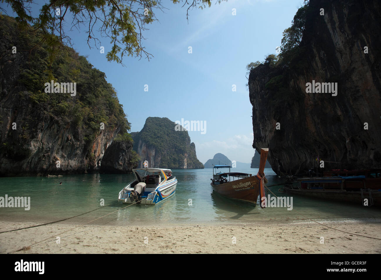 Hong Islands, Pakbia Island, Hong Lagoon, Rai Island, Phang Nga National Park, Ao Nang, Krabi Province, Thailand, Asia Stock Photo