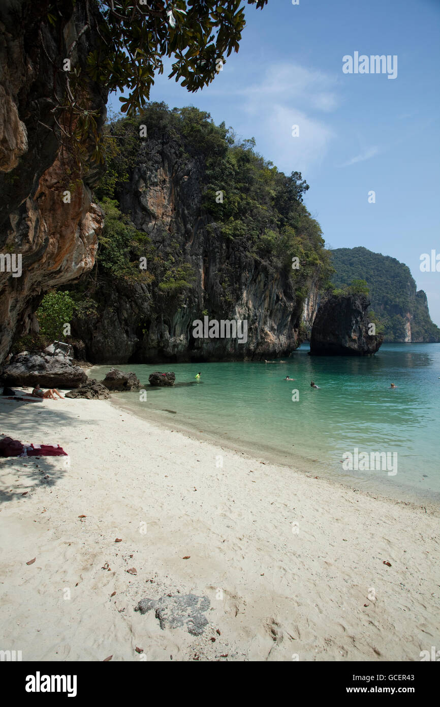 Hong Islands, Pakbia Island, Hong Lagoon, Rai Island, Phang Nga National Park, Ao Nang, Krabi Province, Thailand, Asia Stock Photo