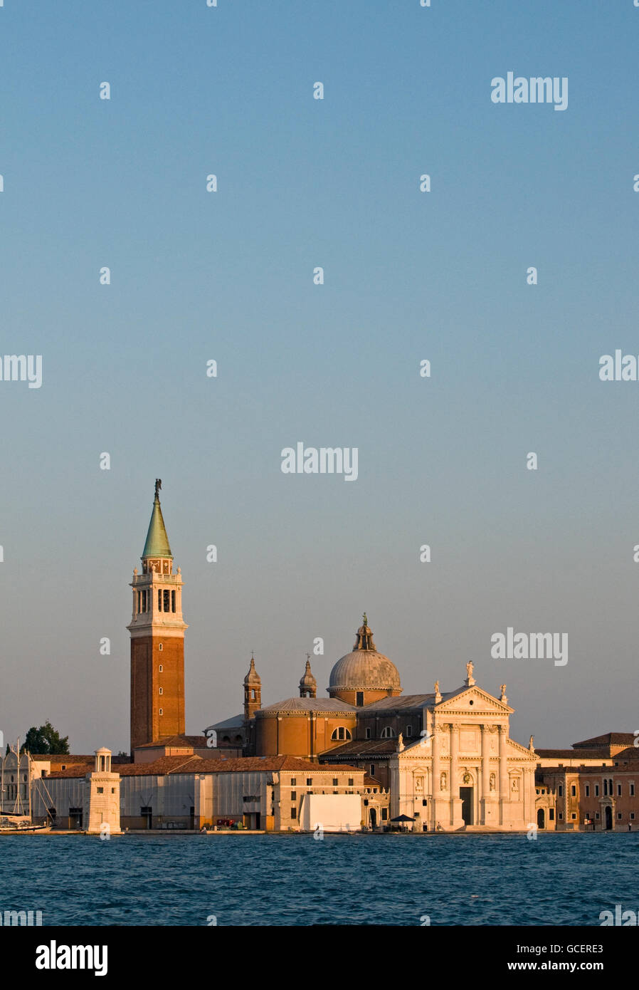 San Giorgio Maggiore, 16th century Benedictine church designed in classical Renaissance style by Andrea Palladio Stock Photo