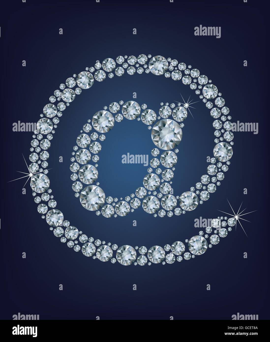 e mail icon, made from diamonds Stock Vector Image & Art - Alamy