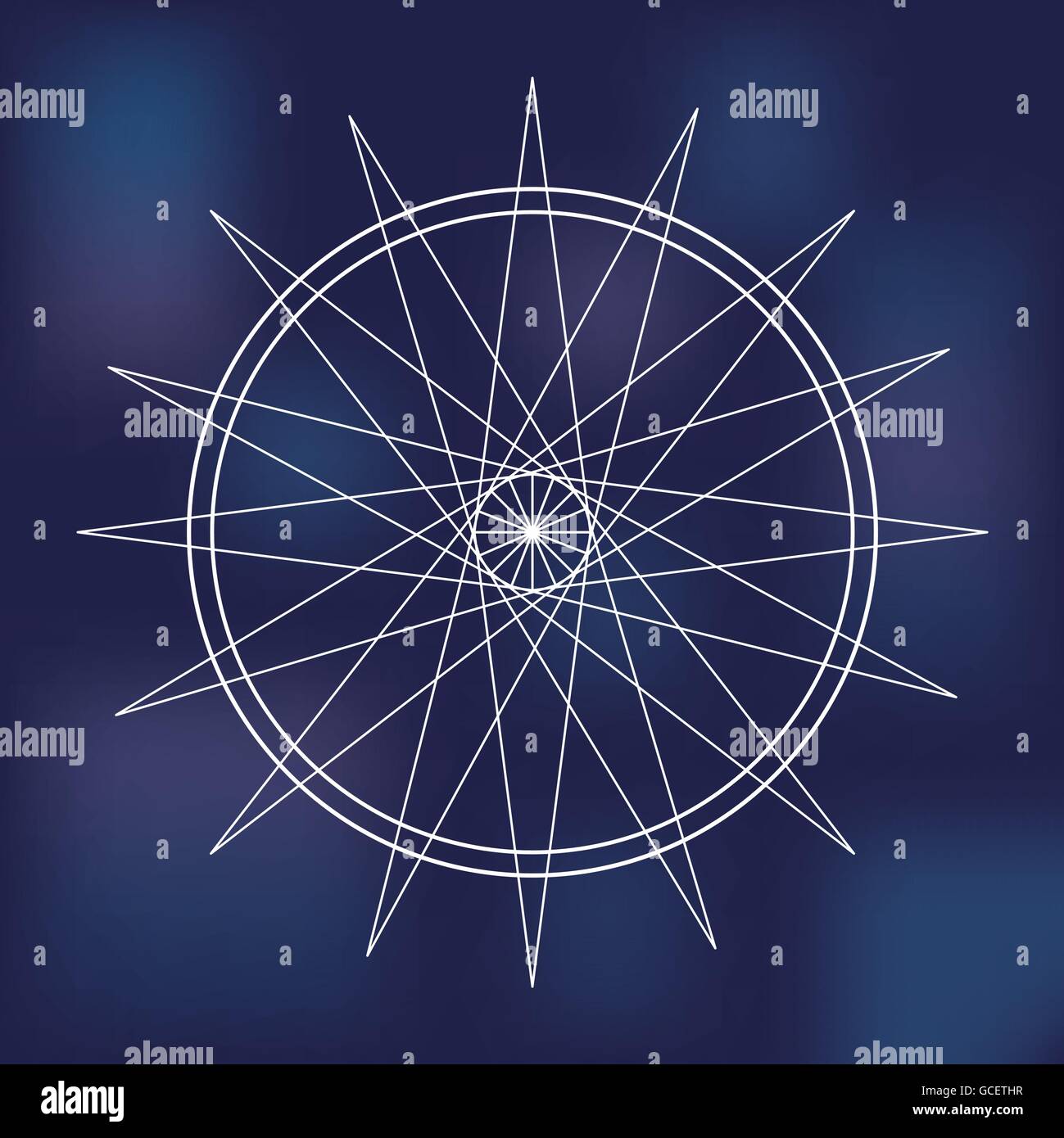 Sacred geometry icon. White Shape design. Vector graphic Stock Vector ...