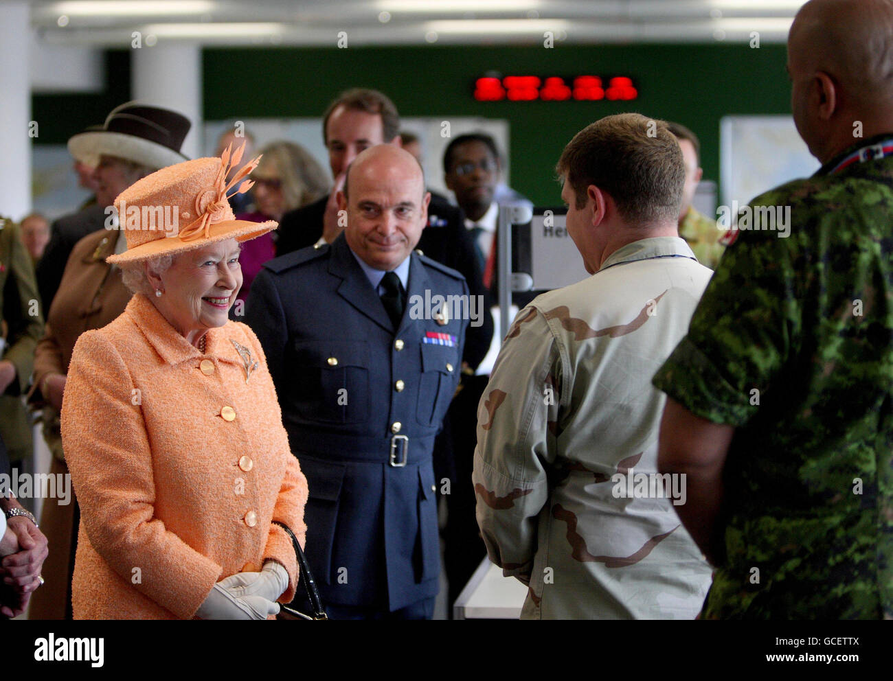 Queen opens new military building Stock Photo