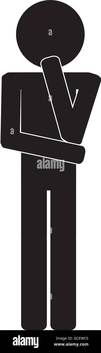 icon of man think thinking Stock Vector Image & Art - Alamy