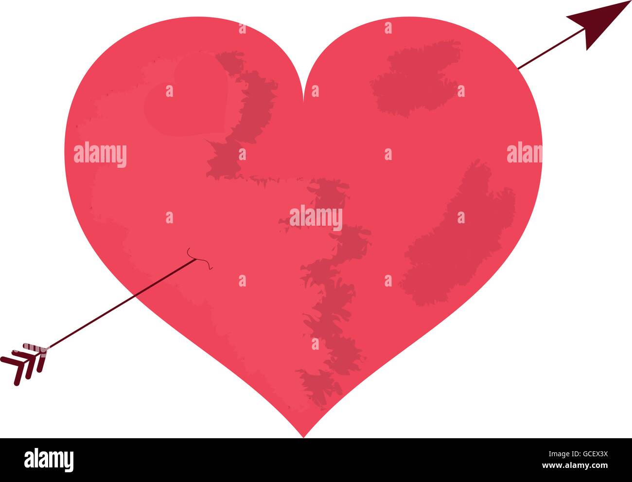 love heart shape romantic icon Stock Vector Image & Art - Alamy