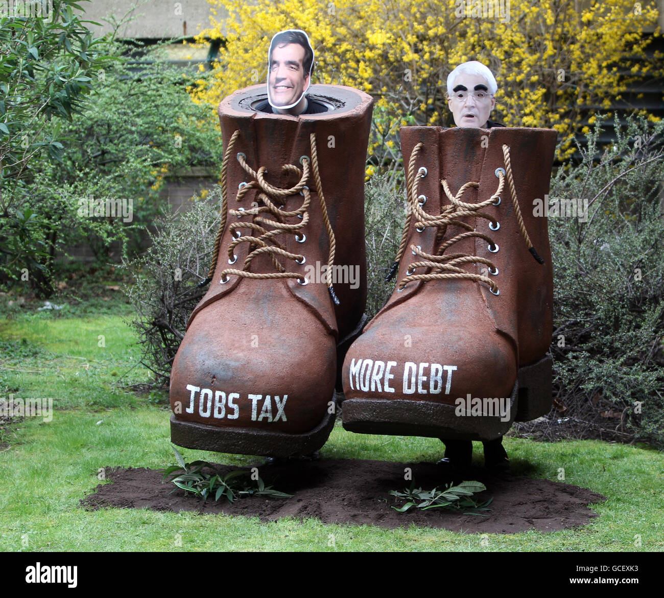 Conservative party poster campaign Stock Photo
