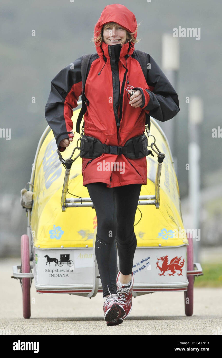 Grandmother completes epic marathon hires stock photography and images