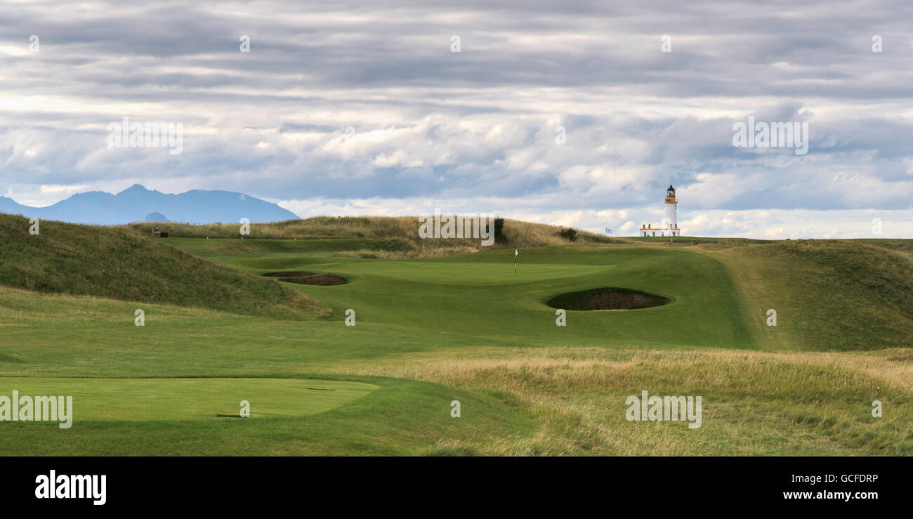 Trump Turnberry golf course along the coast; Turnberry, Scotland Stock Photo