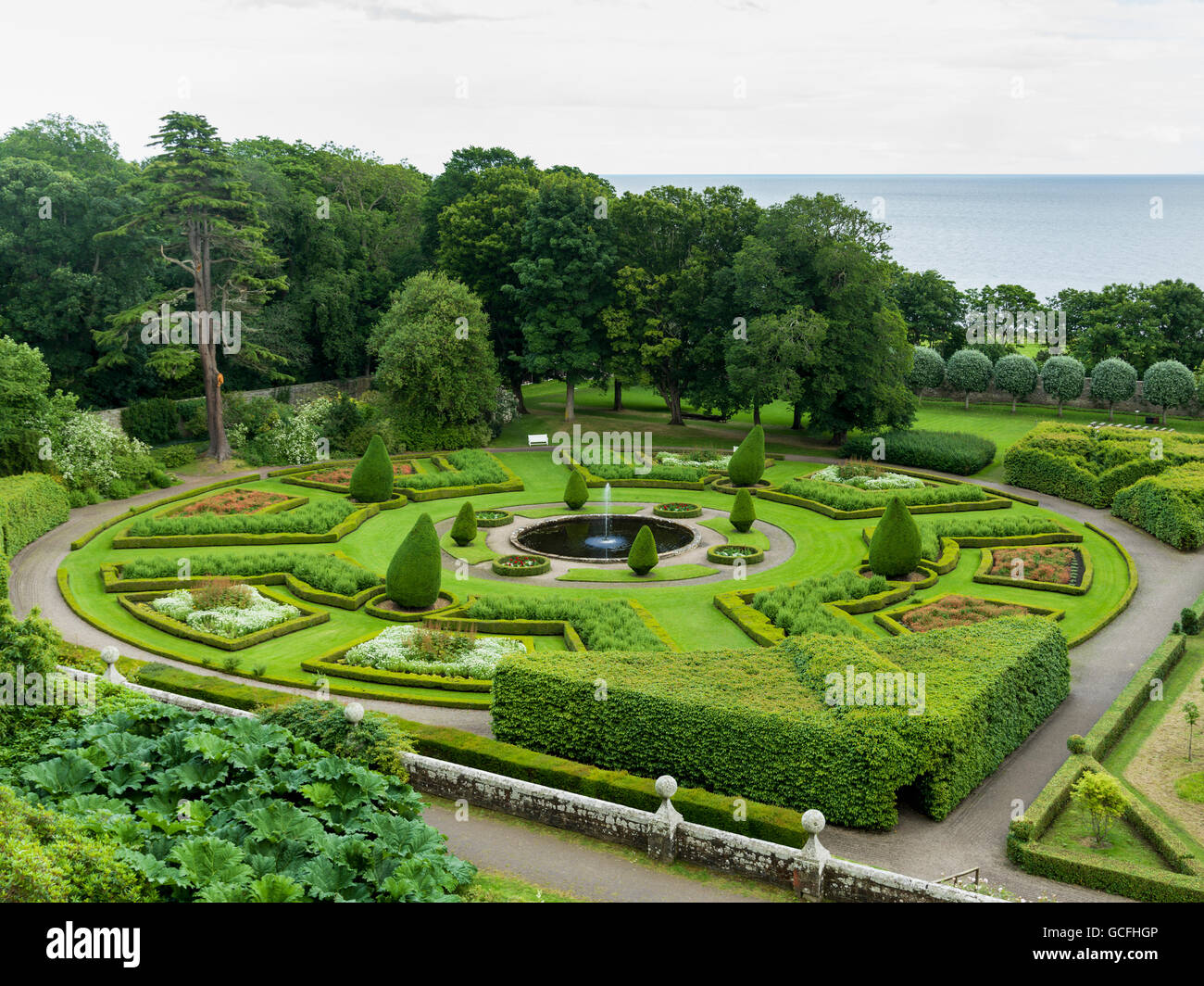 Dunrobin Castle and gardens; Golspie, Scotland Stock Photo