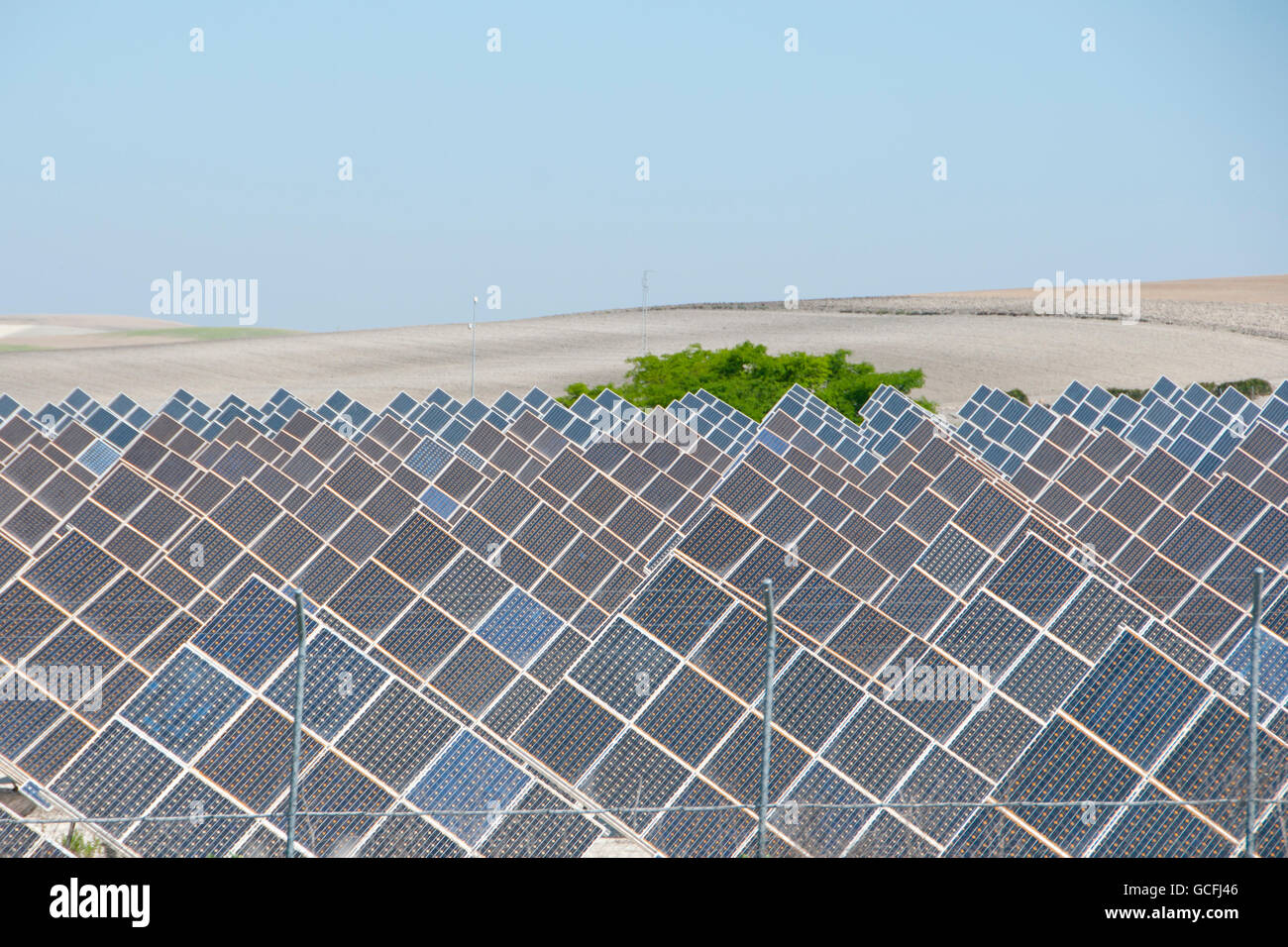 Solar Panels - Spain Stock Photo