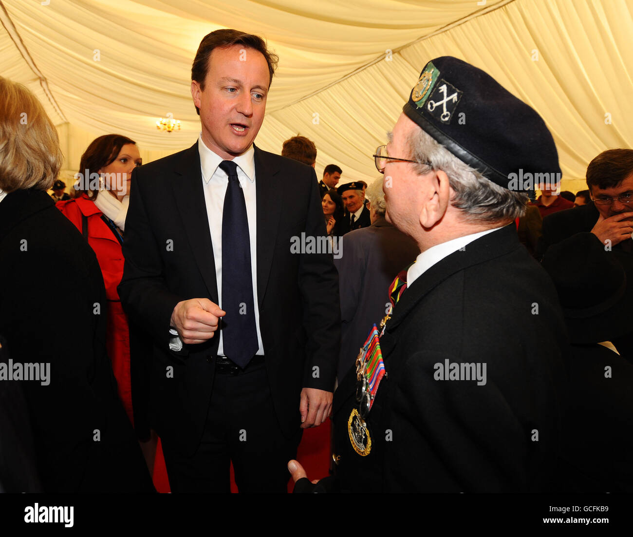 National service of commemoration to mark the 65th anniversary of VE Day Stock Photo