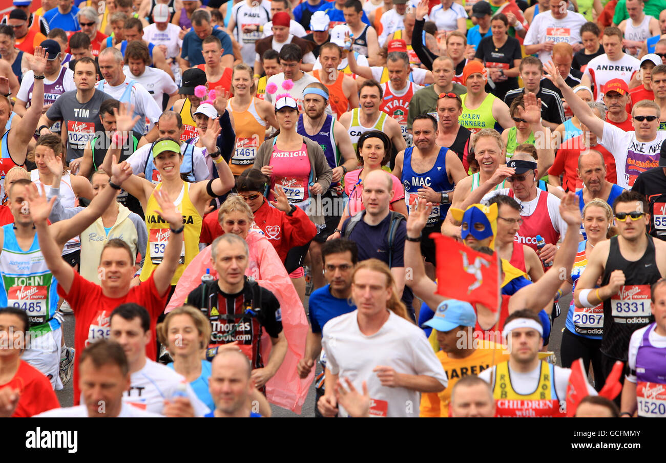 London Marathon 2010 Stock Photo Alamy