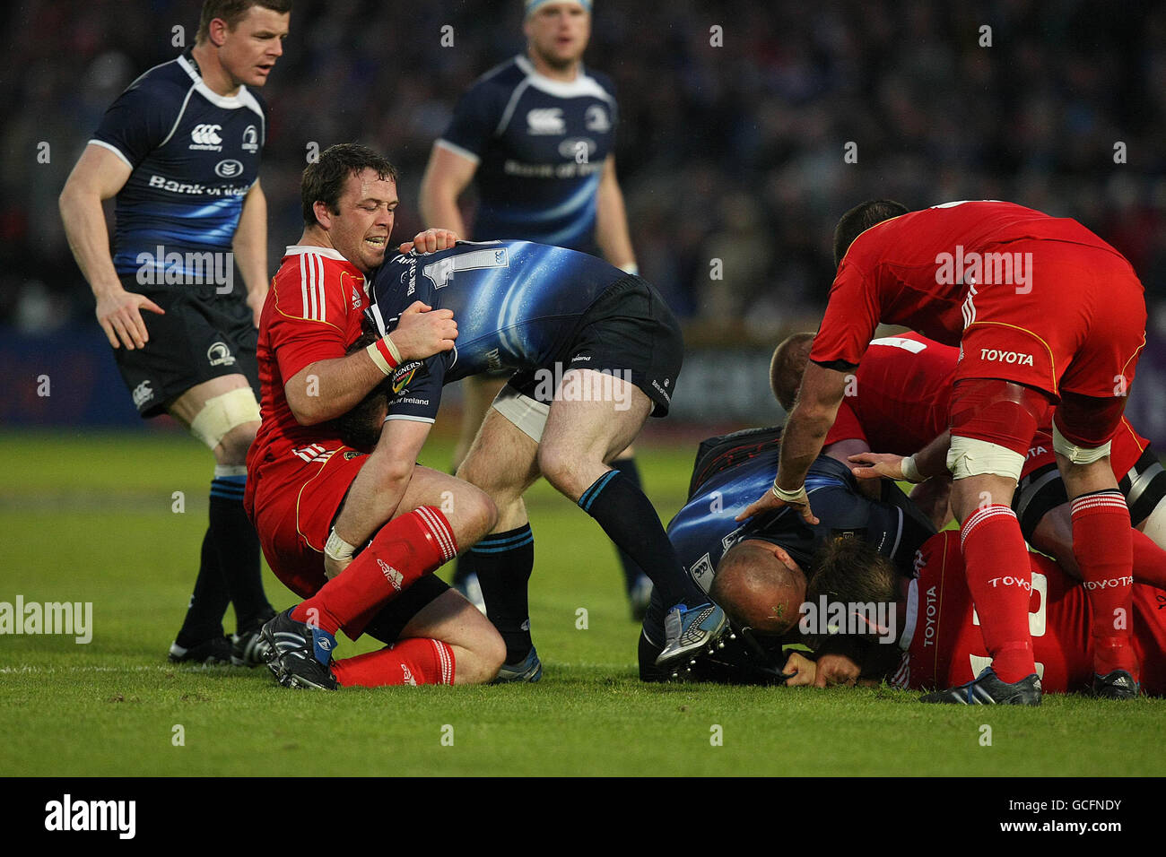 Rugby Union - Magners League Semi Final - Munster v Leinster - RDS Stock Photo