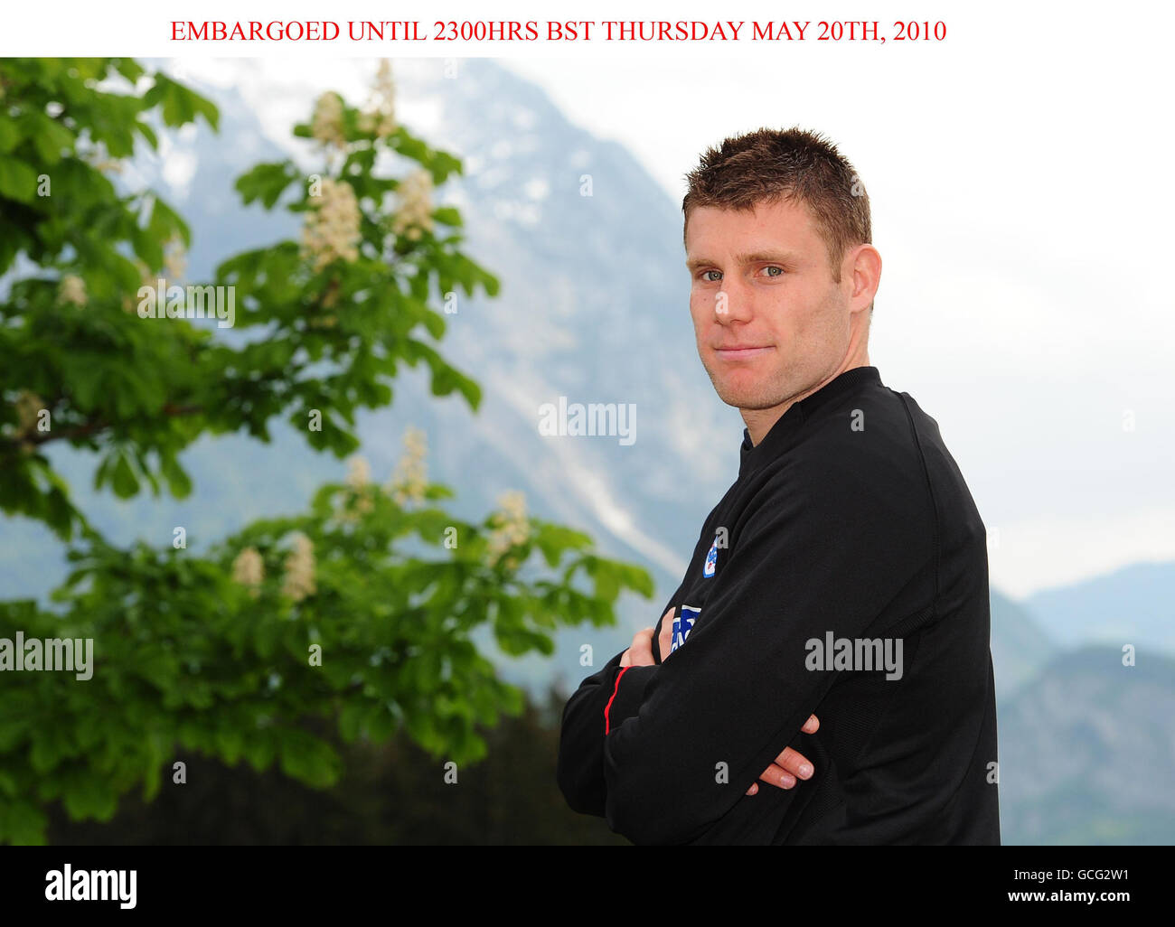 England's James Milner during a photo call at Hotel Schloss Pichlan, Irdning, Austria. Stock Photo