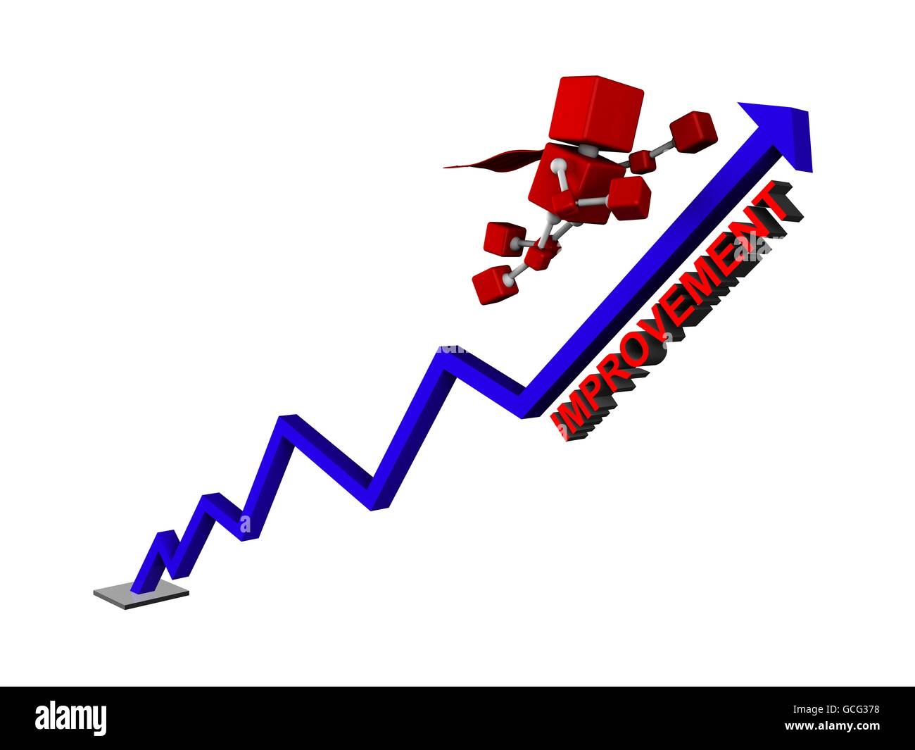 improvement graph diagram Stock Photo Alamy