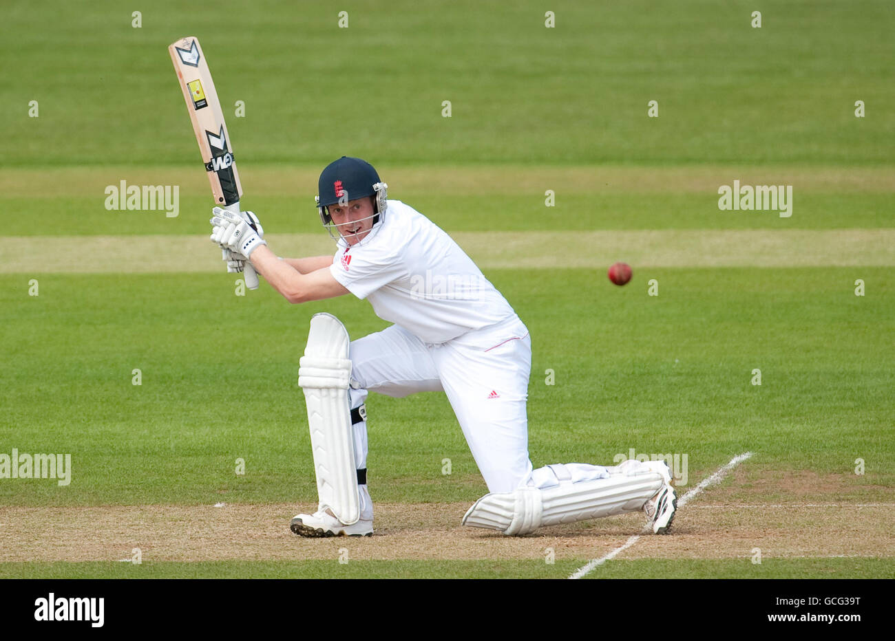 Cricket - International Tour Match - England Lions v Bangladesh - Day Two - County Ground. England Lions' Andrew Gale bats during the Tour Match at the County Ground, Derby. Stock Photo