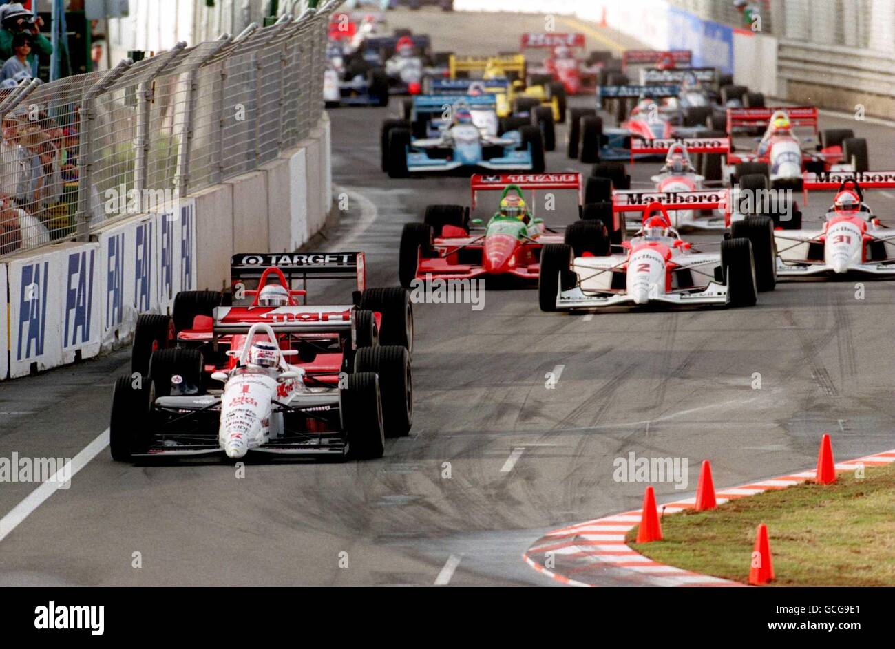 AUSTRALIAN INDY CAR RACING. THE START OF THE RACE AT GOLD COAST, QUEENSLANDS Stock Photo Alamy
