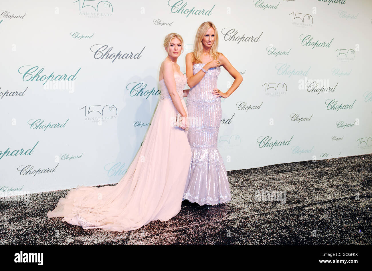 Lady Victoria Hervey, right, and Hofit Golan attend the Chopard 150th ...