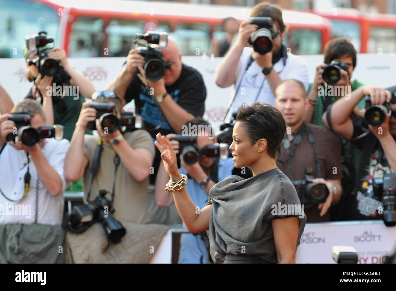 Janet Jackson arrives for the premiere of Why Did I Get Married Too? at the Brixton Ritzy cinema, London. Stock Photo