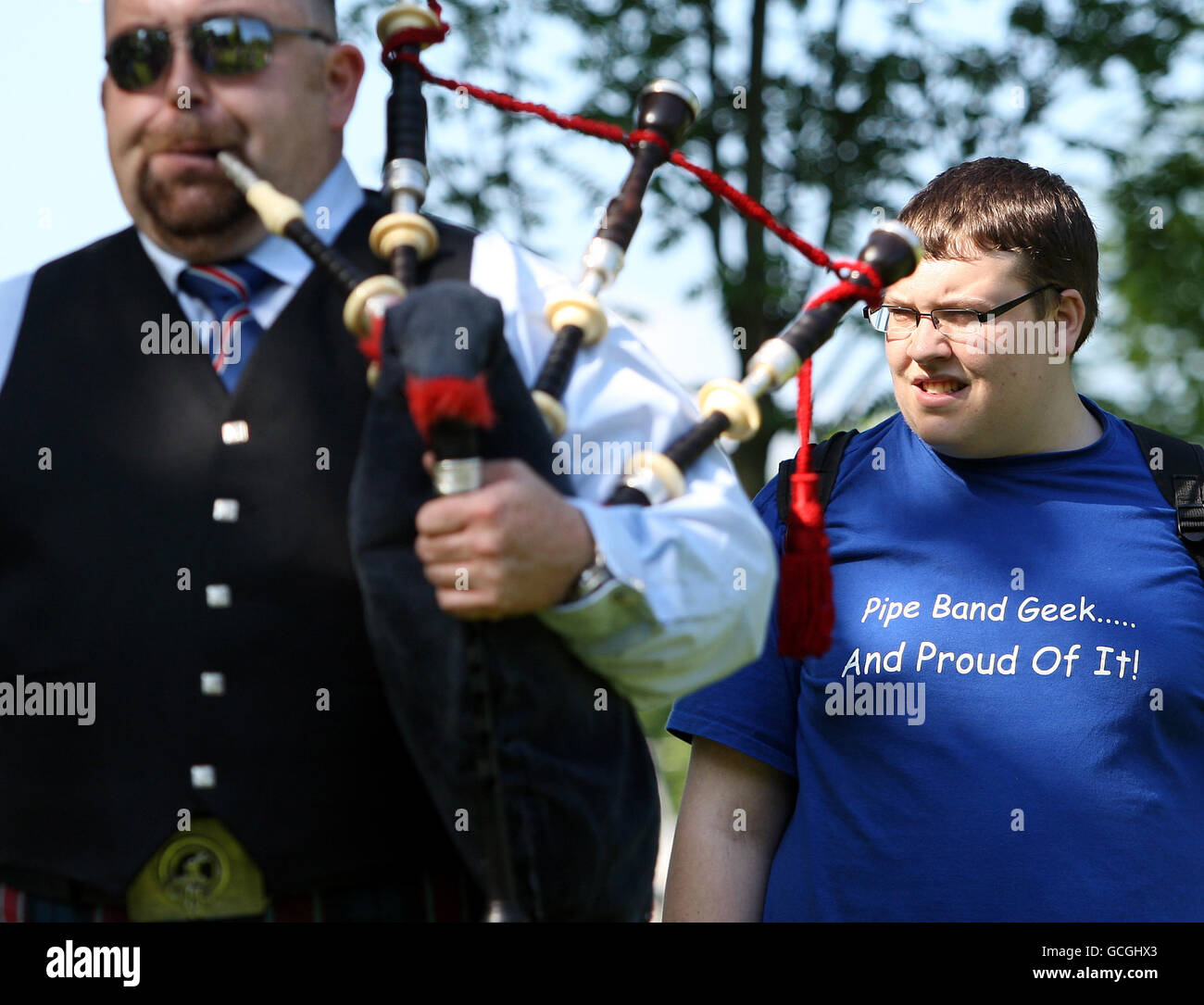 National Pipe Band Championships Stock Photo Alamy
