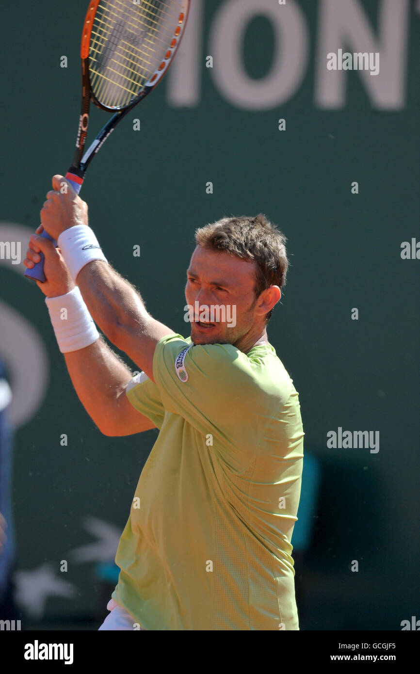 Tennis - ATP World Tour Masters - Day Three - Monte-Carlo. Juan Carlos Ferrero, Spain Stock Photo