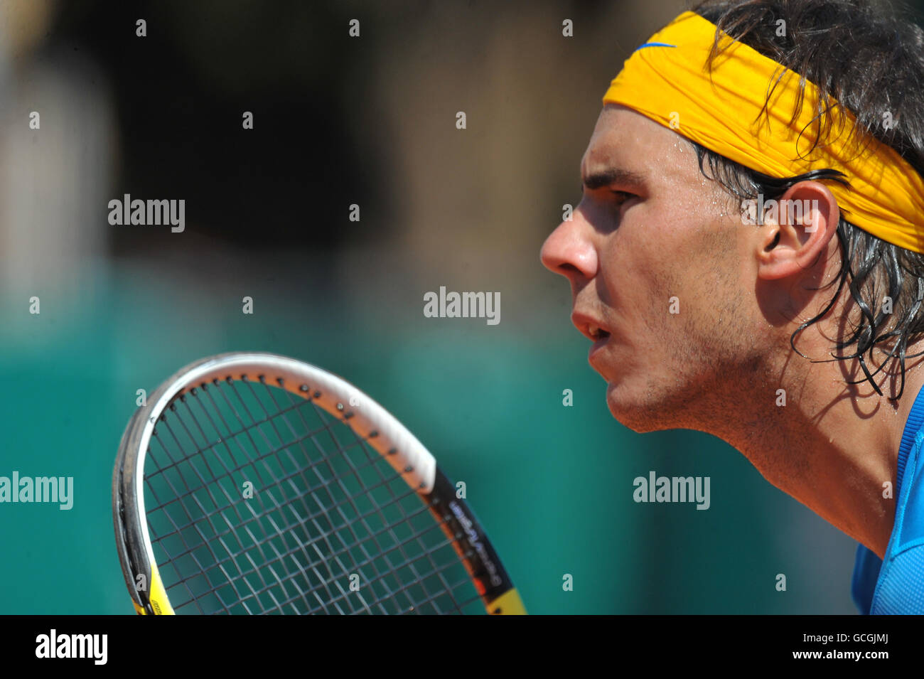 Tennis - ATP World Tour Masters - Day Three - Monte-Carlo. Rafael Nadal, Spain Stock Photo