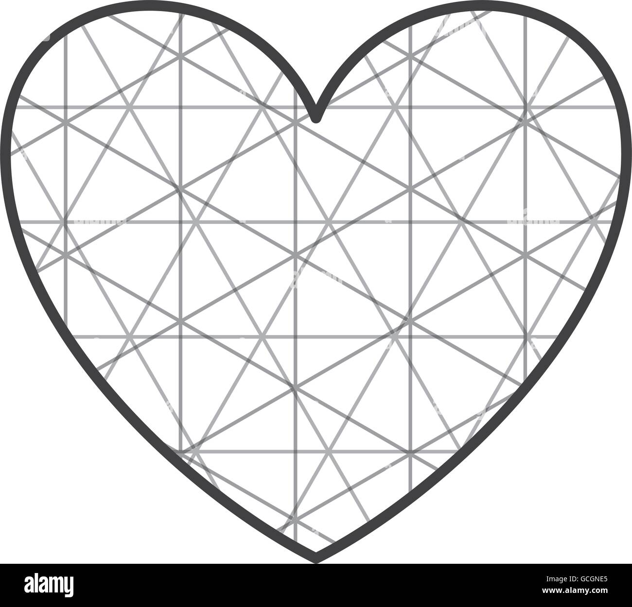 love heart shape romantic icon Stock Vector Image & Art - Alamy